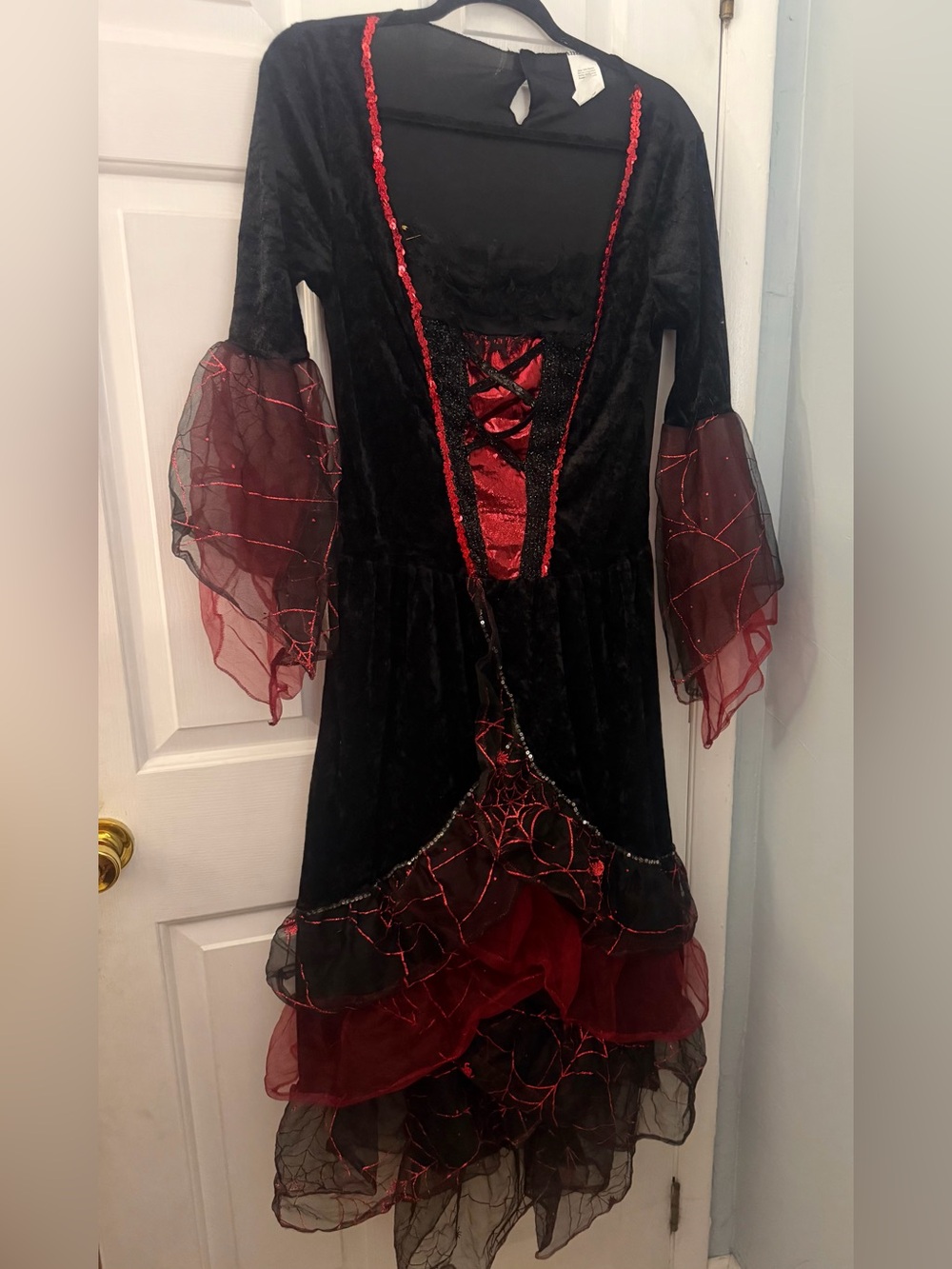 Women’s Spider Witch Vampire Halloween Costume Dress Large 12/14